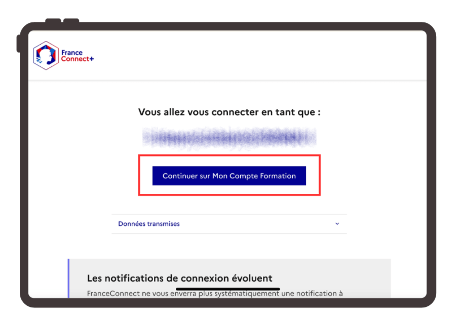 Se connecter à Mon Compte Formation